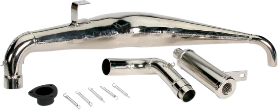 DG Xtreme Exhaust Muffler Pipe System 1-Into-1 w SS Silencer