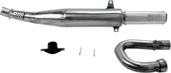 DG 2-Stroke Racing Exhaust Header Head Pipe w Oval Silencer