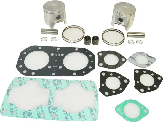 WSM Top End Piston Rebuild Kit .5mm Over 76.5mm for Kawasaki Jet Ski 650