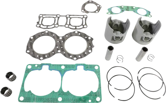 WSM Top End Piston Rebuild Kit .5mm Over 81.5mm 62T for Yamaha 700 PWC