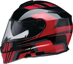 Z1R Adult Unisex Solaris 2.0 Slater Modular Helmet Modular XS Red Black
