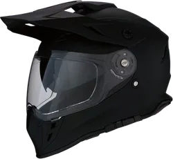 Z1R Adult Unisex Range MIPS Helmet Dual Sport XS Black Satin