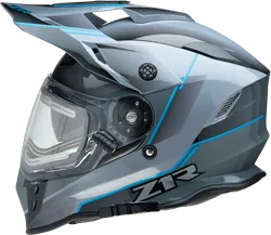 Z1R Adult Unisex Range Bladestorm Helmet Full Face XS Gray Blue