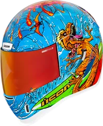 Icon Adult Unisex Airform Dino Fury Helmet Full Face L Blue