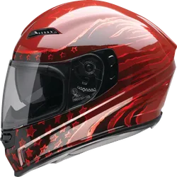 Z1R Adult Unisex Jackal Patriot Helmet Full Face 2XL Red