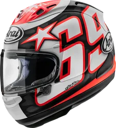 Arai Adult Unisex Corsair-X Nicky Reset Helmet Full Face XS Black Red White