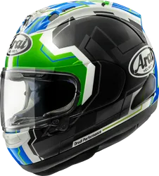 Arai Adult Unisex Corsair-X Rea-6 Helmet Full Face XS Black Blue Green