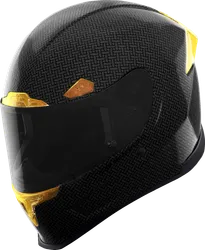 Icon Adult Unisex Airframe Pro Carbon 4Tress Helmet Full Face XS Black Yellow
