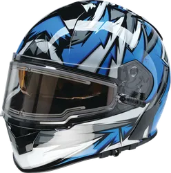 Z1R Adult Unisex Warrant Neuron Helmet Full Face XS Black Blue