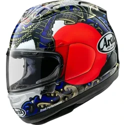 Arai Adult Unisex Corsair-X Shogun Helmet Full Face M Blue Gold Red