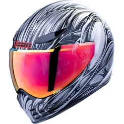 Icon Adult Unisex Domain Nouveau Helmet Full Face 2XL Silver