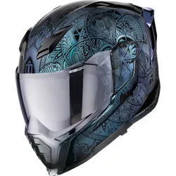 Icon Adult Unisex Ultraflite Opal Mandala MIPS Helmet Full Face L Black Blue