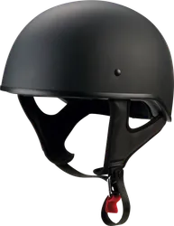 Z1R Adult Unisex Matte CC Beanie Solid Helmet Half Face S Black