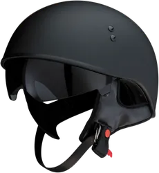 Z1R Adult Unisex Vagrant Helmet Half Face XL Black Satin