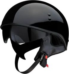 Z1R Adult Unisex Vagrant Helmet Half Face 2XL Black