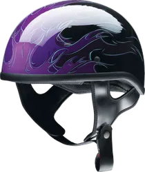 Z1R Adult Unisex CC Beanie Hellfire Helmet Half Face 3XL Purple