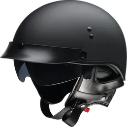 Z1R Adult Unisex Vagrant NC Helmet Half Face L Black Satin