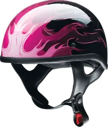 Z1R Adult Unisex CC Beanie Hellfire Helmet Half Face S Pink