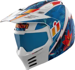 Icon Adult Unisex Elsinore Kaonohi Helmet Modular 3XL Blue