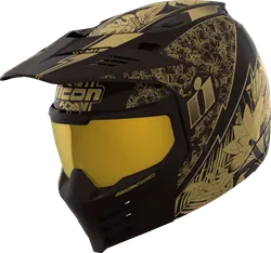Icon Adult Unisex Elsinore Kaonohi Helmet Modular XL Black Gold