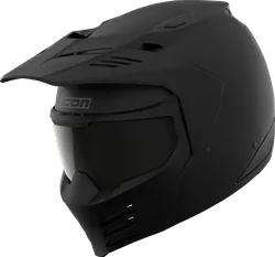 Icon Adult Unisex Elsinore Monotype Helmet Modular 2XL Black
