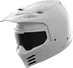 Icon Adult Unisex Elsinore Monotype Helmet Modular M White