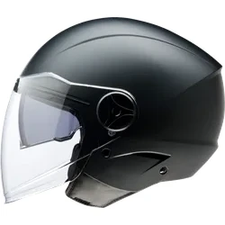 Z1R Adult Unisex Scuzzi Solid Helmet Open Face XS Black Satin