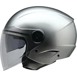 Z1R Adult Unisex Scuzzi Solid Helmet Open Face L Silver