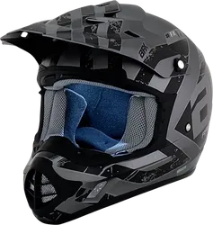 AFX Adult Unisex FX-17 Helmet MX Full Face XS Black Gray Attack