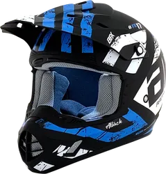 AFX Adult Unisex FX-17 Helmet MX Full Face XS Black Blue Attack