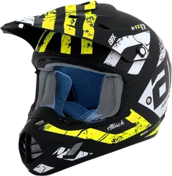 AFX Adult Unisex FX-17 Helmet MX Full Face S Black Yellow Attack