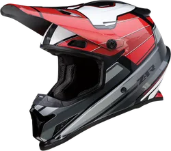 Z1R Adult Unisex Rise MC Helmet MX XL Red Gray