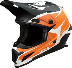 Z1R Adult Unisex Rise Flame Helmet MX L Orange White