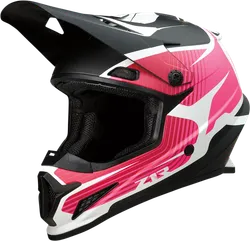 Z1R Adult Unisex Rise Flame Helmet MX 3XL Pink White