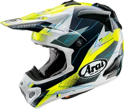 Arai Adult Unisex VX-Pro4 Resolute Helmet MX M Black White Yellow