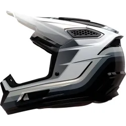 Z1R Adult Unisex Dirt Maxx Vortex Helmet MX S Black Gray White