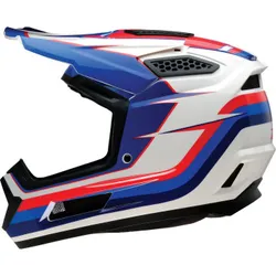 Z1R Adult Unisex Dirt Maxx Vortex Helmet MX XL Blue Red White