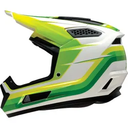 Z1R Adult Unisex Dirt Maxx Vortex Helmet MX 2XL Green White