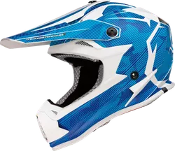 Moose Racing Youth Unisex F.I. Agroid Camo MIPS® Helmet MX S Blue White