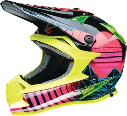Moose Racing Youth Unisex F.I. Vaporwave MIPS® Helmet MX S Black Pink Yellow