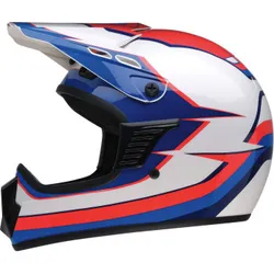 Z1R Child Unisex Dirt Maxx Helmet MX S M Red White Blue
