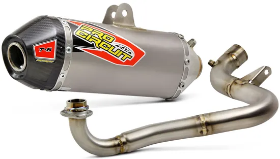 Pro Circuit SS Ti Exhaust Muffler System CF Tip w SA