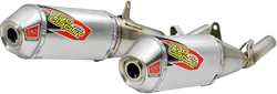 Pro Circuit Dual Stainless Steel Slip On Muffler Exhaust Silencer