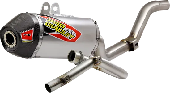Pro Circuit Stainless Steel T6 Full Exhaust Muffler System CF Tip
