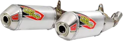 Pro Circuit Dual Stainless Steel Slip On Muffler Exhaust Silencer