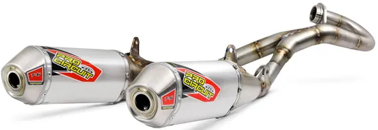 Pro Circuit Dual Stainless Steel T6 Exhaust Muffler System