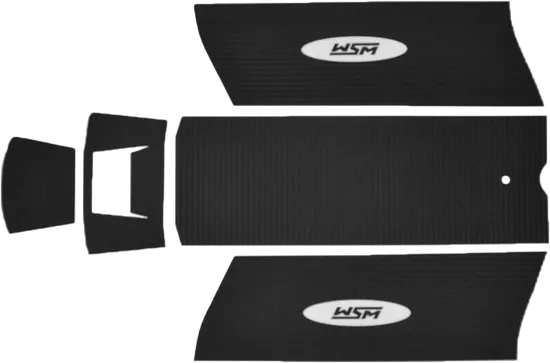 WSM Black Traction Mat Foot Pad for Kawasaki Jet Ski 300-550