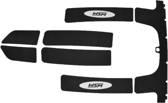 WSM Black Traction Mat Foot Pad for Kawasaki Jet Ski 750