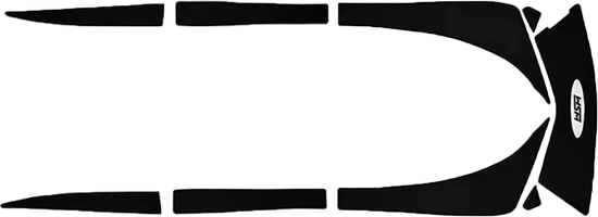 WSM Black Traction Mat Foot Pad for Kawasaki Jet Ski Ultra 250-300