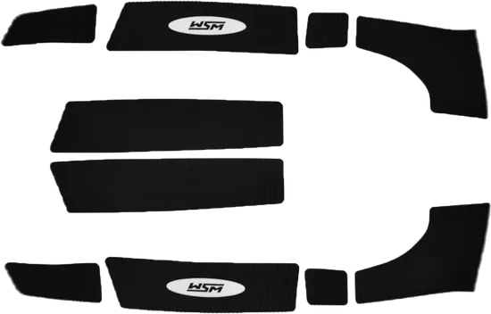 WSM Black Traction Mat Foot Pad for Yamaha WaveRunner Venture